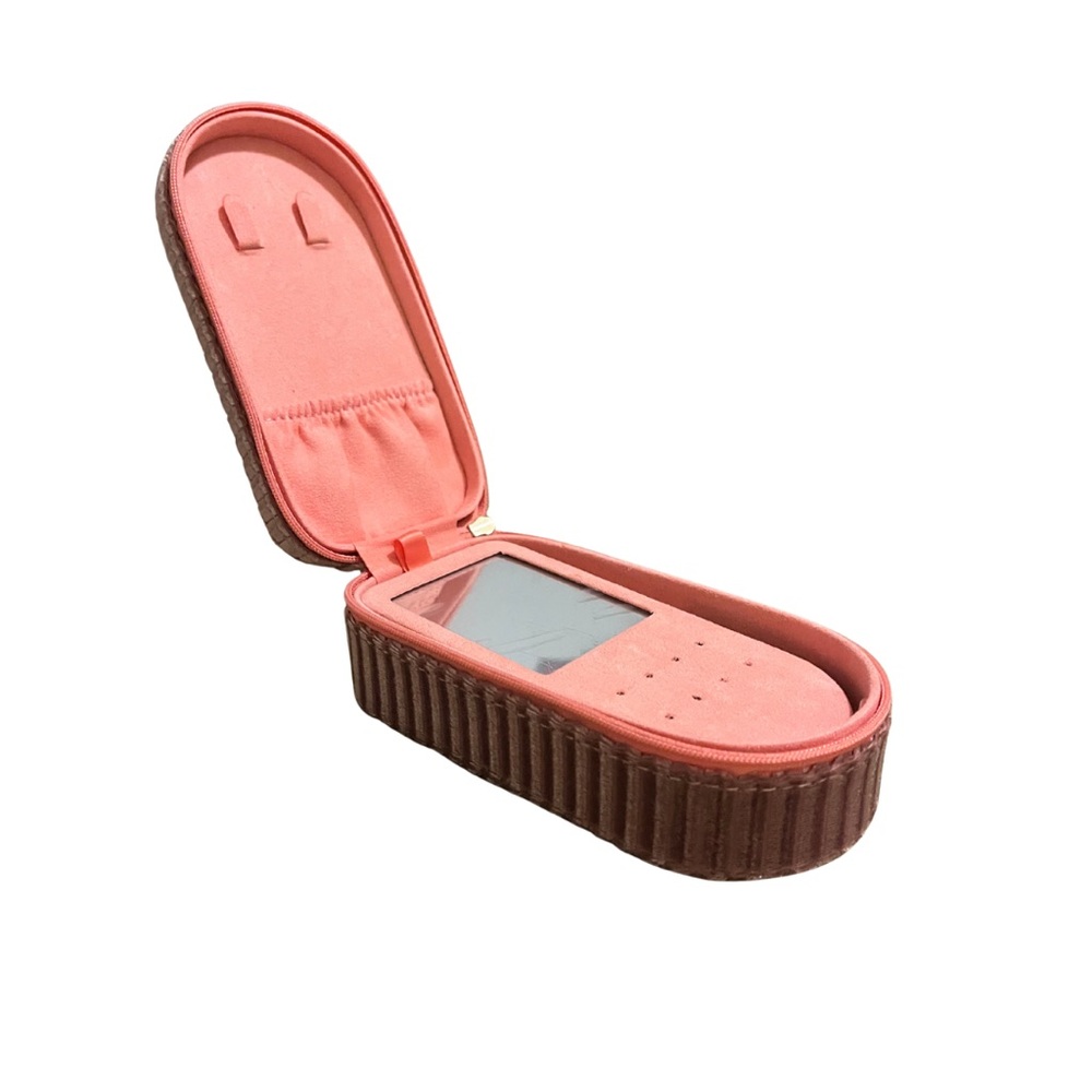 Pink Jewelry Travel Case